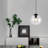 1-light 10'' Glass Globe Single Pedant Light