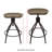 Maurice Upholstered Pine Adjustable Height Counter Stool