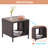 Arsie Square Outdoor Side Table , 18'' in. W 18'' in. D-1267030985