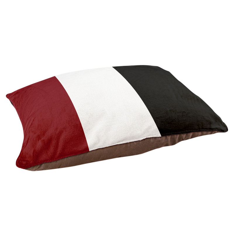 Coussin Ohio Football, Très grand (l 50 po x P 40 po x H 7 po), Grenat / noir
