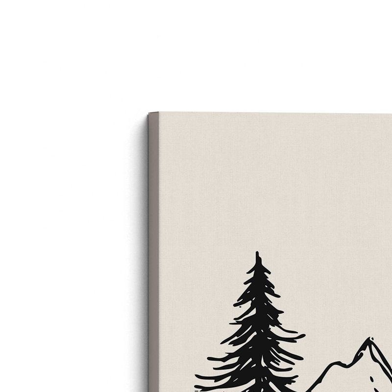 Whispering Peaks v3, ensemble de 2 impressions, Toile tendue, 30 po x 20 po
