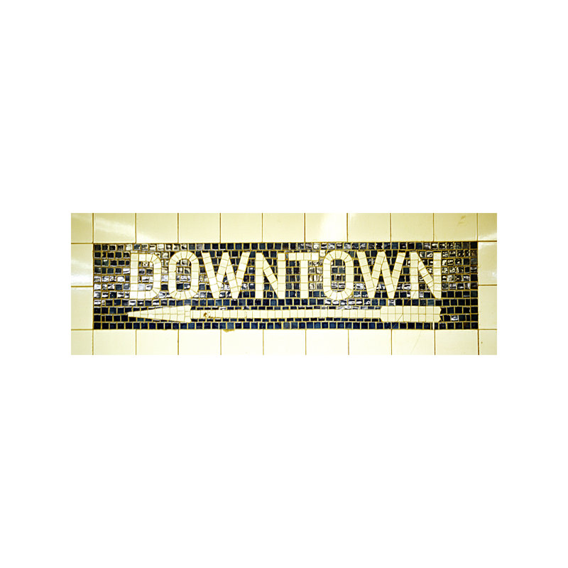 USA New York City, Subway Sign - Wrapped Canvas Panoramic Print, 152.4 cm H x 50.8 cm W x 3.175 cm D