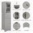 Tall Bathroom Cabinet, Freestanding Storage Cabinet With Drawer And Doors, MDF Board, Acrylic Door, Adjustable Shelves-1106918213