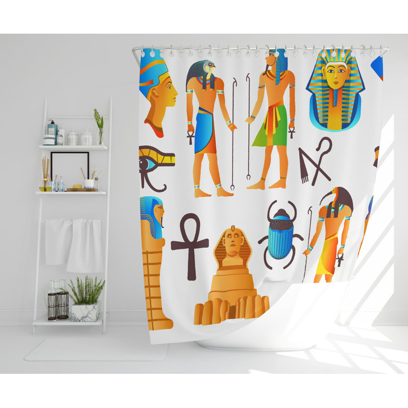 Roir Polyester Shower Curtain, 177cm H x 177cm W
