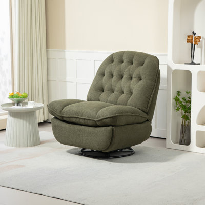 Fauteuil inclinable moderne capitonné