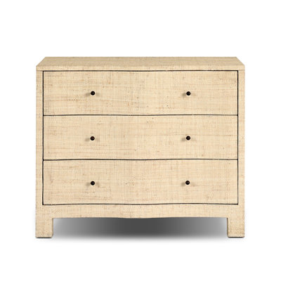 Hollis 3 - Drawer Solid Wood Nightstand