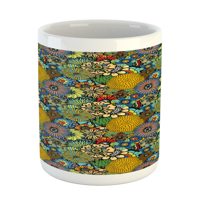 Grande tasse à café d’art de jardin