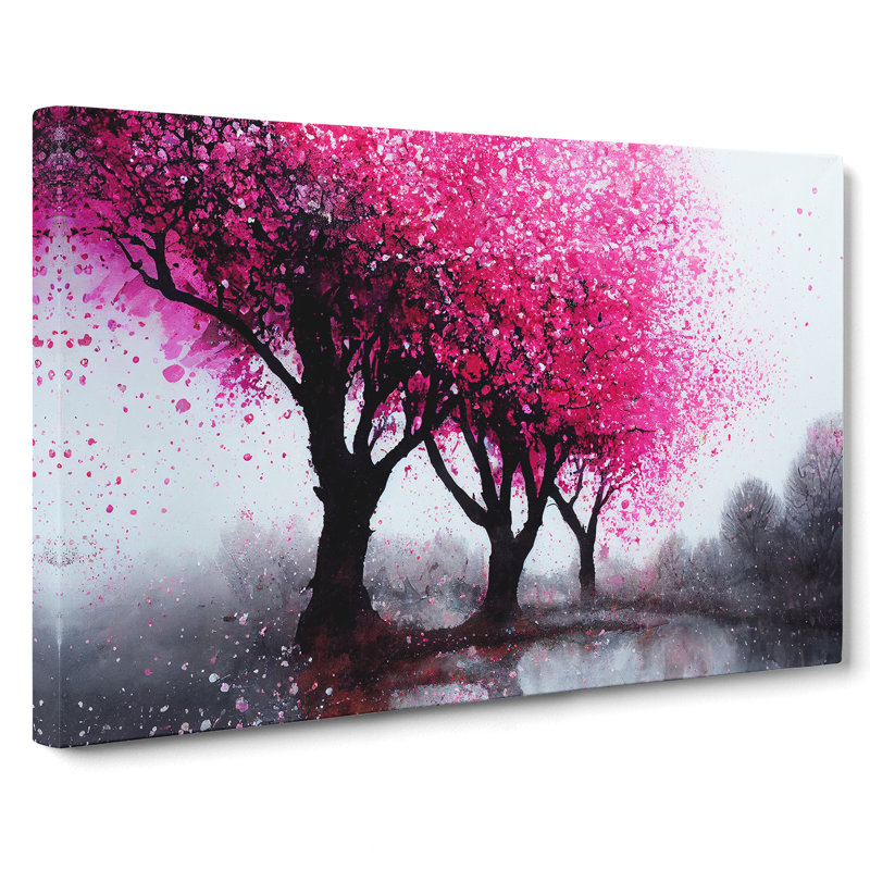 Showstopping Cherry Blossom Trees - Wrapped Canvas, 40cm H x 60cm W x 3cm D