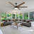 Chamlee 70'' 6-Blade DC Ceiling Fan with 3CCT Dimmable LED Lights and Remote Control