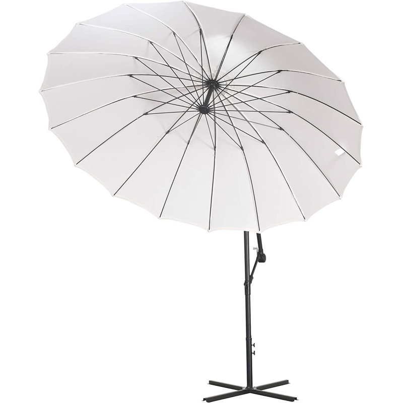 Curtis 3m Traditional Parasol, Cream White