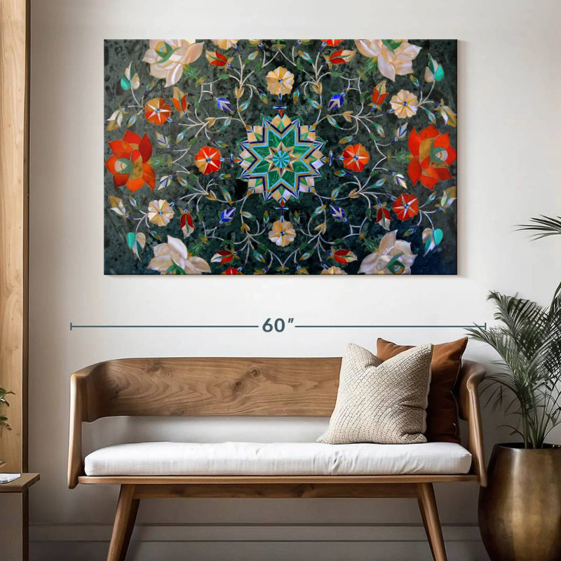 Kerner Mosaic Flower, 34" H x 51" W