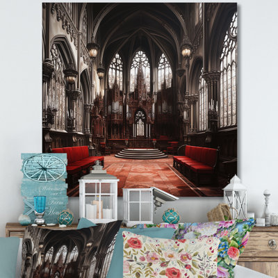 Vêpres victoriennes - Église, fresque murale