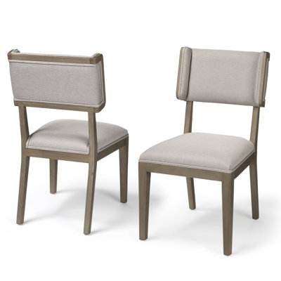 Chaise d'appoint rembourrée en bois massif Maine
