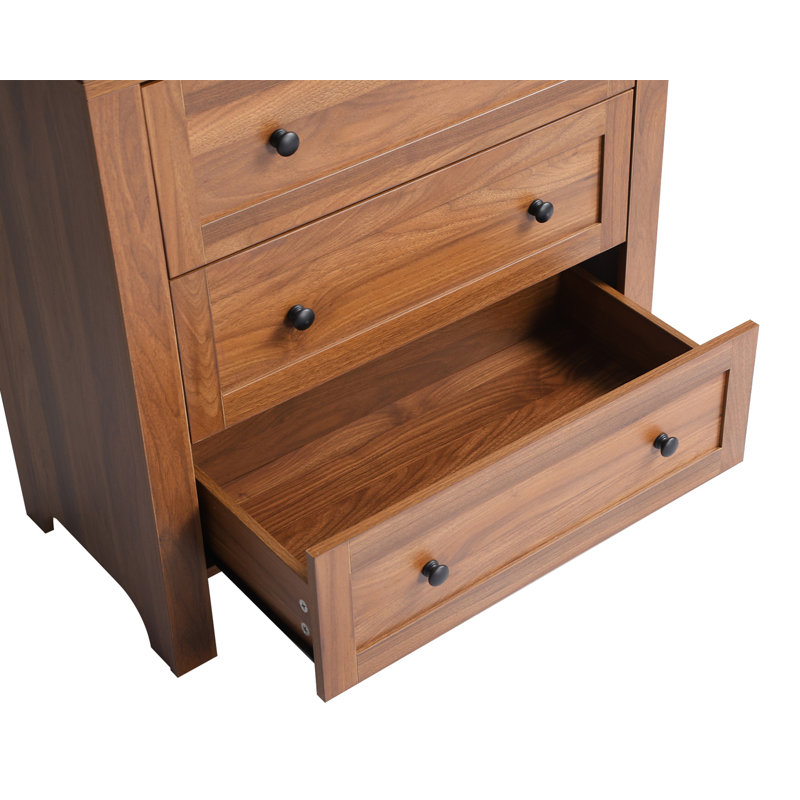 Armoire de rangement arquée Evana, Noir, Naturel