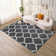 Abstract Machine Printed Area Rug