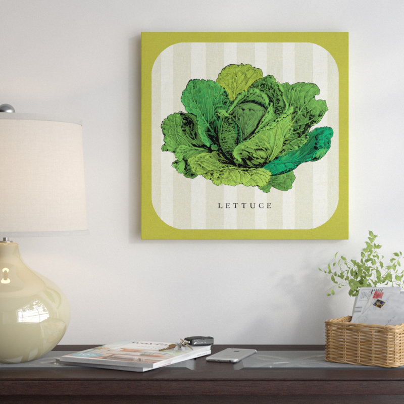 « lin légume ii », impression sur toile, H 12 po x l 12 po x P 0,75 po, Toile tendue, Pas de tapis