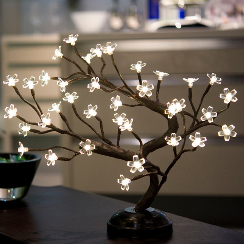 15'' LED Lighted Trees & Branches, White