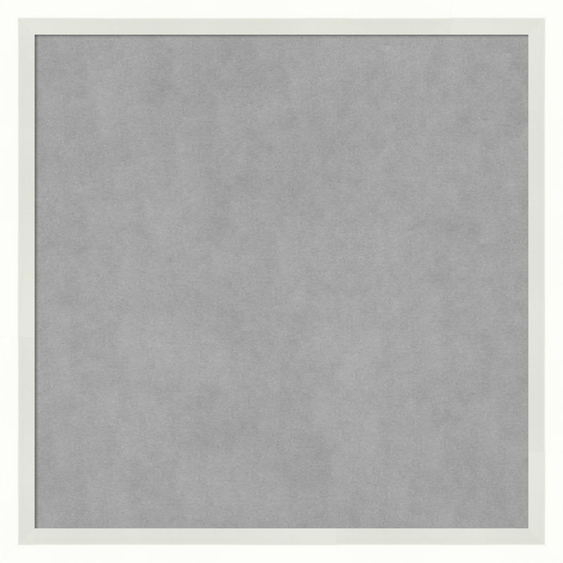 Tableau magnétique encadré blanc Lucie, H 13 po x l 13 po x P 2 po