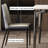 Stainless steel rectangular dining table set-109694604