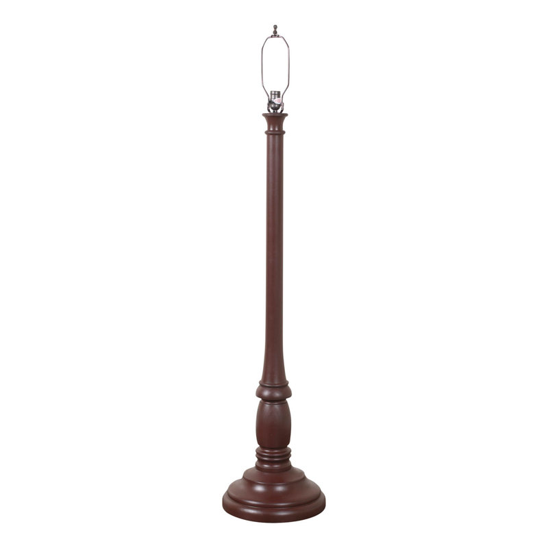 Lampe sur pied traditionnelle 59 po Randalle, Rouge rustique