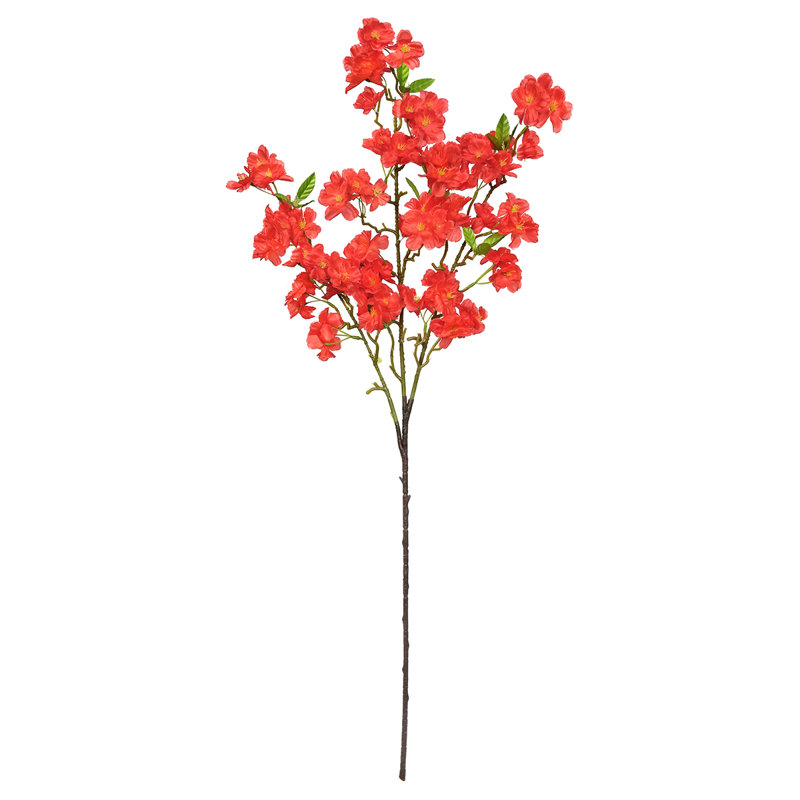 Tige de fleur de cerisier artificielle Coso, Rouge