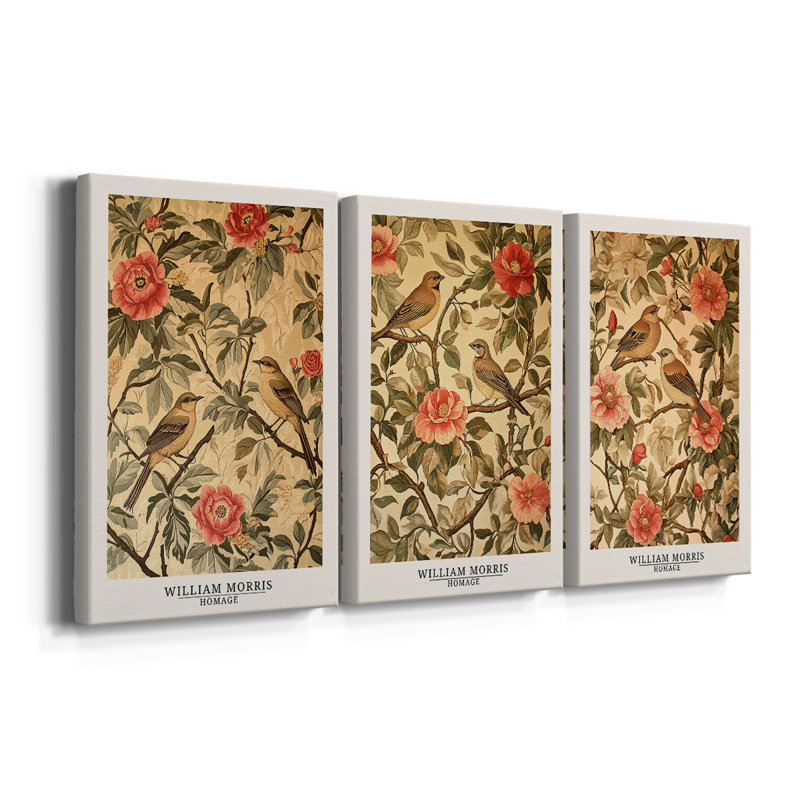 Collection de pièces de monnaie sur mesure de la collection CLxxvi de William Morris - 3 pièces, H 27 po x l 54 po