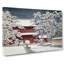 Zojo Temple In The Snow by Hasui Kawase - Wrapped Canvas-55320076