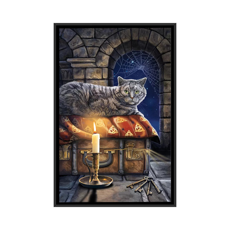 « the entreposing of secrets », impression sur toile, H 26 po x l 18 po x P 1,5 po, Toile avec cadre noir, Pas de tapis