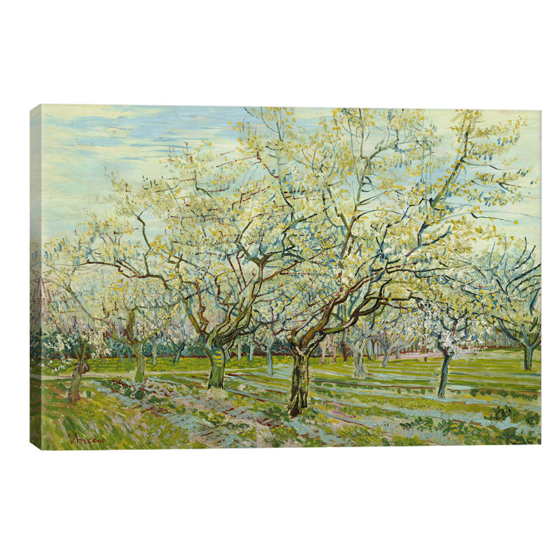 The White Orchard by Vincent Van Gogh - Painting on Canvas, 66.04 cm H x 45.72 cm W x 1.91 cm D, No Frame
