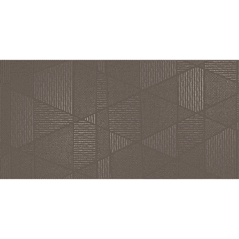 Refinery 12'' W x 24'' L Patterned Porcelain Singular Tile, Shadow