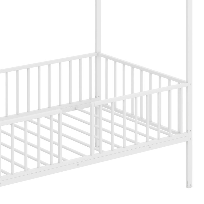 Lit en métal, Lit simple, Blanc