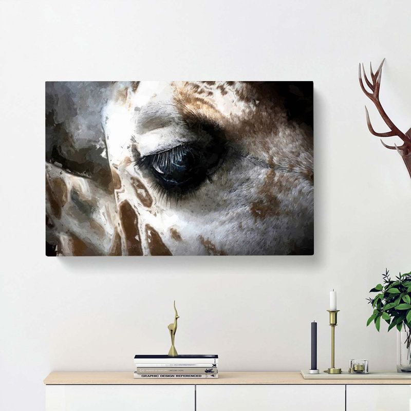 Face of a Giraffe - Wrapped Canvas, 50cm H x 76cm W x 3cm D