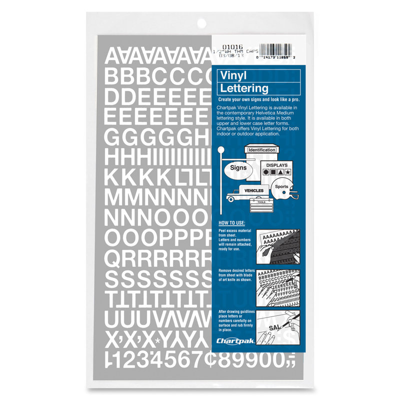 Chartpak® Letters