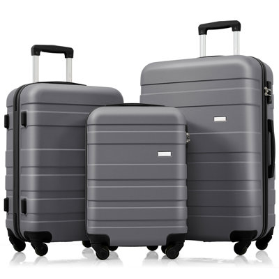 Luggage Sets New Model ABS Hardshell 3pcs Clearance Luggage Hardside Lightweight Durable Suitcase sets Spinner Wheels Suitcase with TSA Lock 20''24''28''