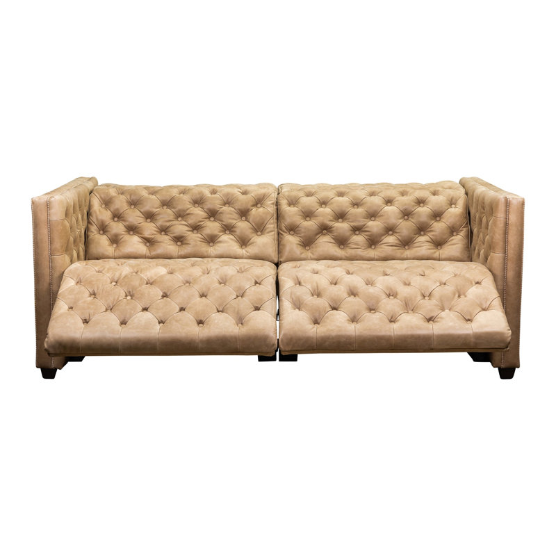 Zen Power Sofa in Linden Chcoolate, Collins Celadon