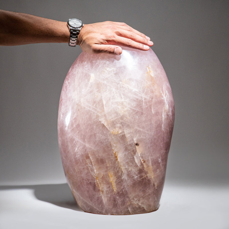 Large Genuine Polished Rose Quartz Freeform (102 Lbs)