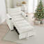 Fauteuil inclinable convertible 3-en-1 en velours-1399587675
