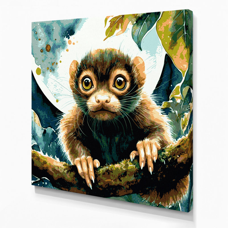Art mural sur toile Wildlife Tarsier, 32" H x 32" W