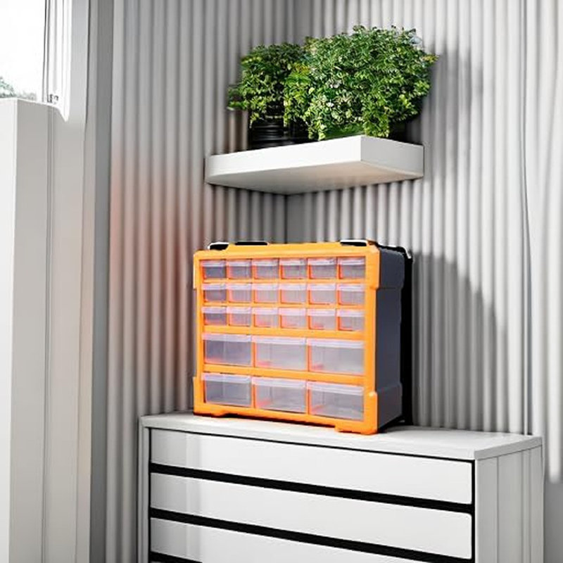 24 Drawers Storage Cabinet Organizer: Conv...
