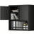 Metal Adjustable 2 Doors Metal Storage Cabinet Kitchen Pantry Cabinet With Adjustable Shelves Tall Steel Cabinet Locker For Kitchen, Living Room, Dining Room And Office-1124693590