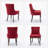 A&a furniture ultra side dining chairs | set of 2 | thickened fabric, solid wood legs | bronze nailhead-497689671-498990612