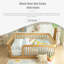 Structure de lit en bois avec clôture-118676216-118676213