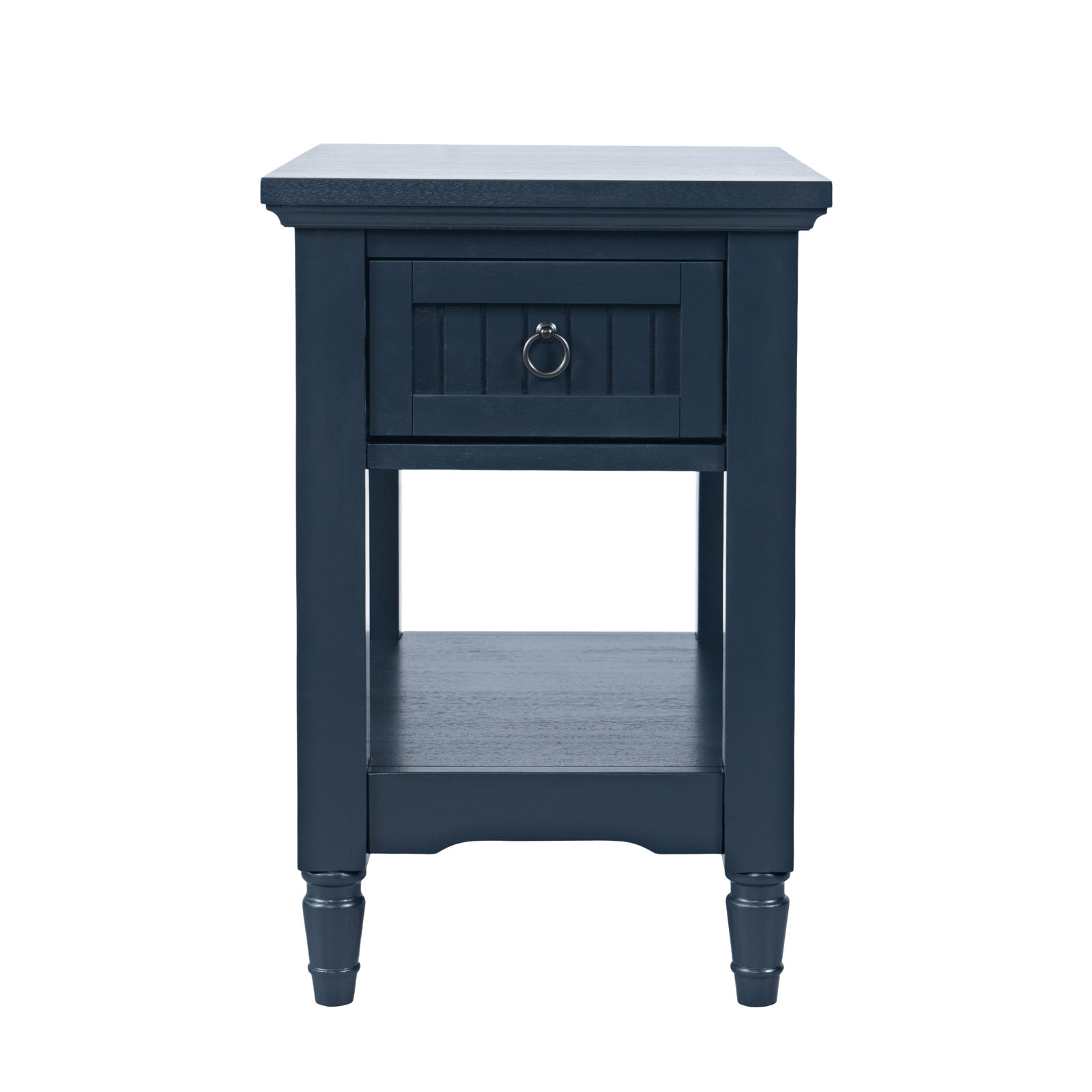 Pearce Chairside End Table, Navy
