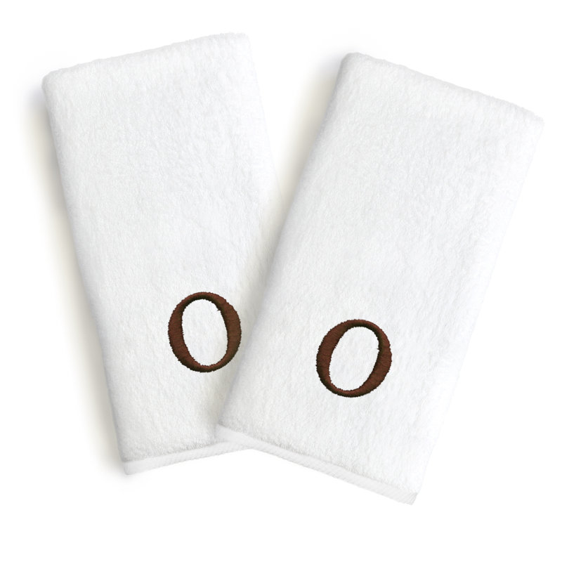 Soft Twist Hand Towel, Letter: O