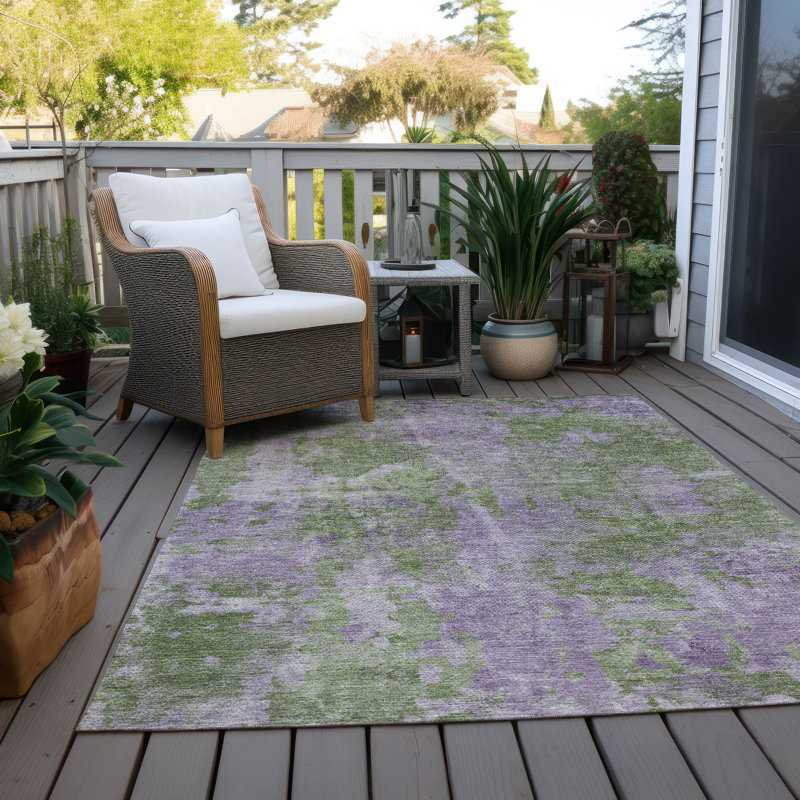 Caseville Abstract Rug, Rectangle 3' x 5'