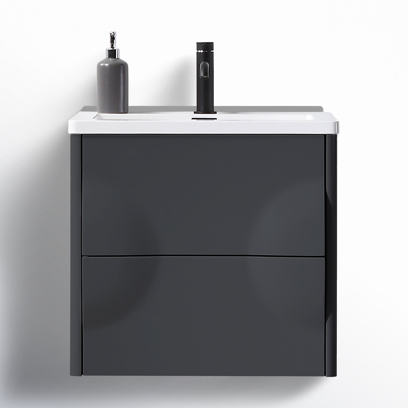 Armande 24" Cedar Single Bathroom Vanity, Dark Gray