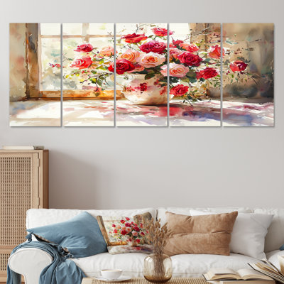 Holmes - Roses, art mural - ensemble d'art mural moderne