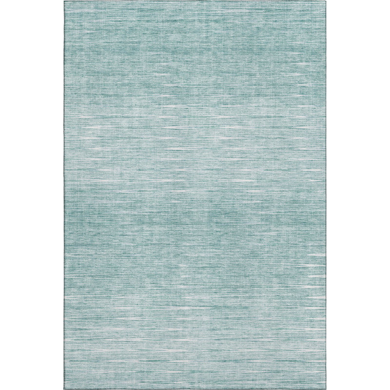 Premium Machine Washable Prisco Aqua Rug, Rectangle 9' x 12'