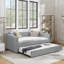 High - Quality Upholstered Daybed With Trundle, Ideal For Relaxation, Comfortable Seating And Extra Sleeping Space-1851592051-1851592049