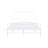 Contemporary Full Size Metal Bed, White Finish, Mattress Ready For Bedroom Organization Bed In Fashioning, Character